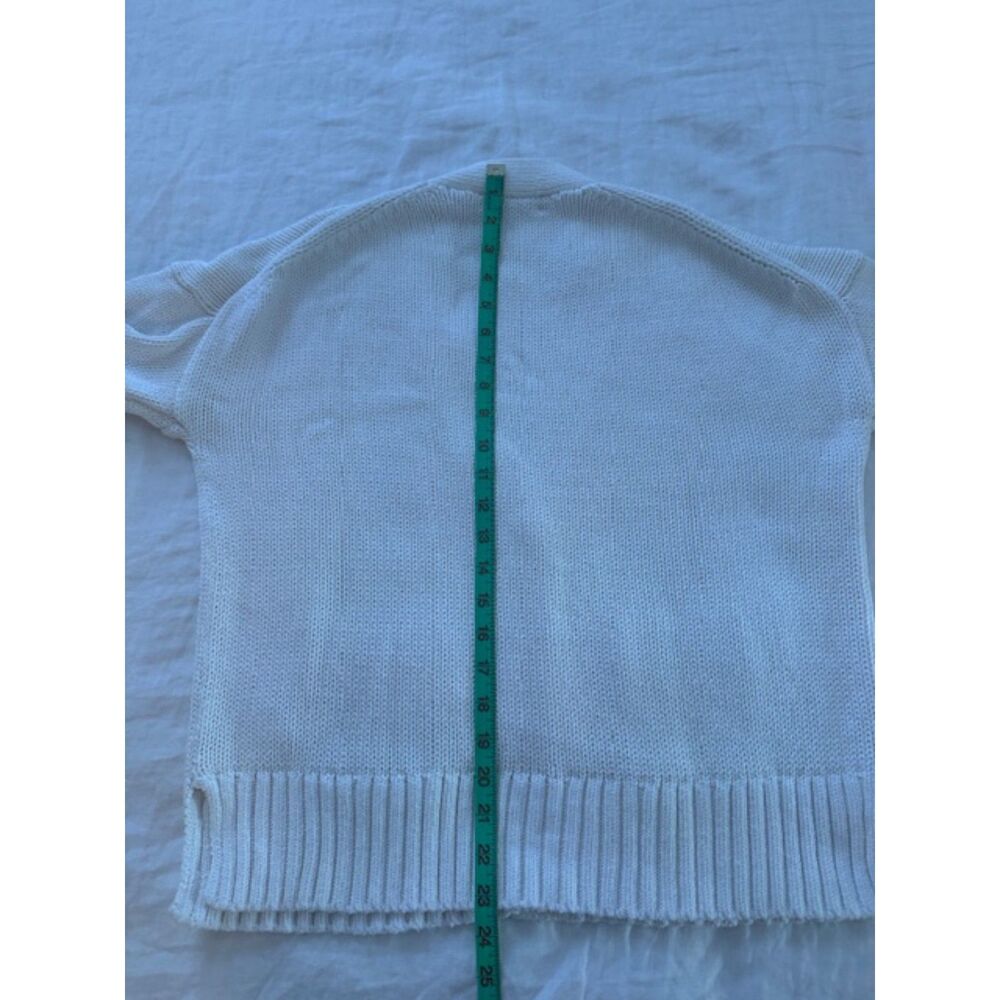 J.Crew Heritage cotton relaxed cardigan, Ivory, Size S - Picture 8 of 8